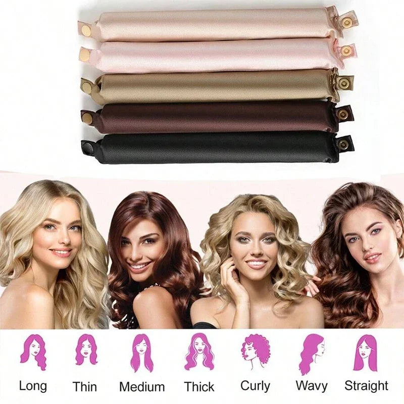 Satin Heatless Curling Rod Set