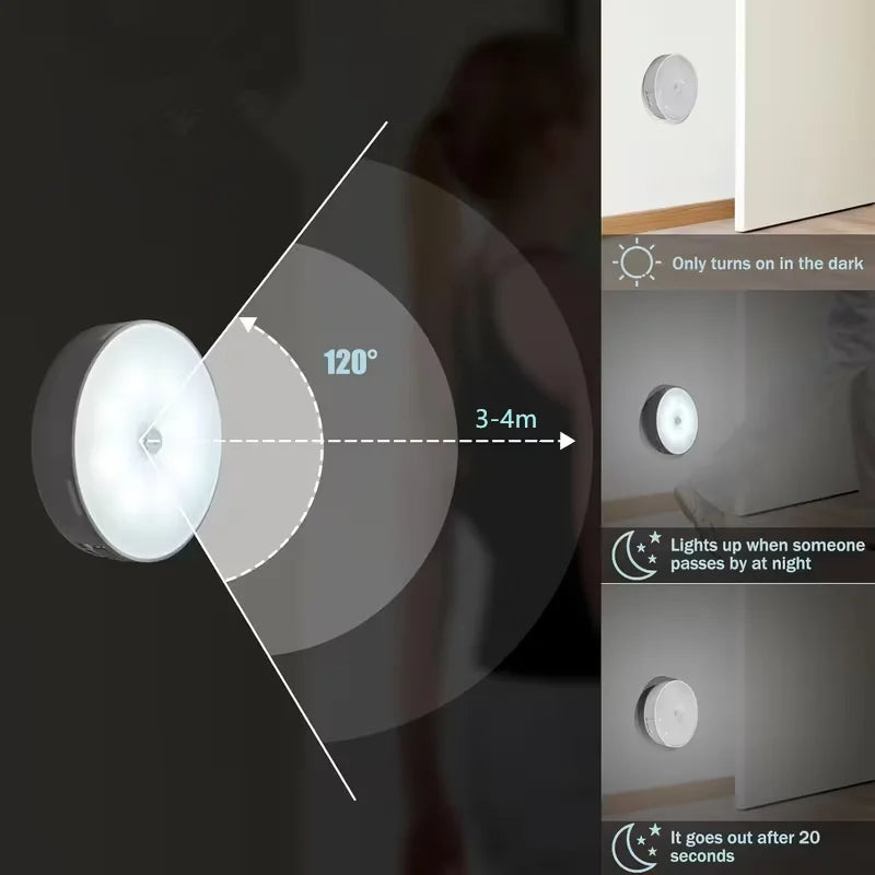 Motion Sensor Night Light Rechargeable