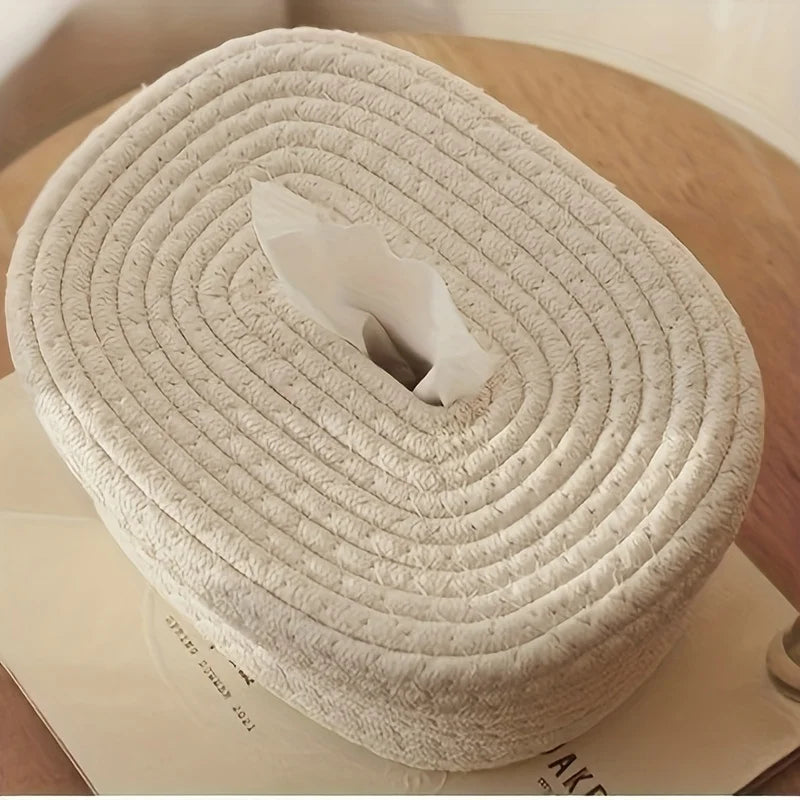 Handwoven Tissue Box Cover