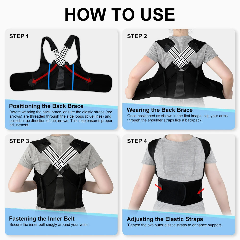 Adjustable Posture Corrector Brace