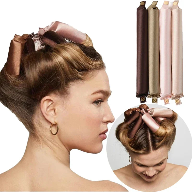 Satin Heatless Curling Rod Set