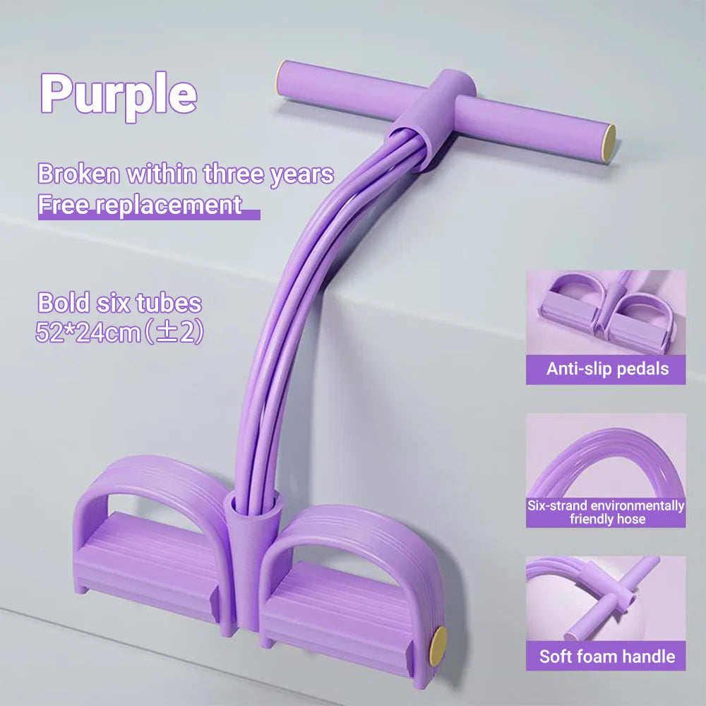 Resistance Band Trainer with Foot Pedals