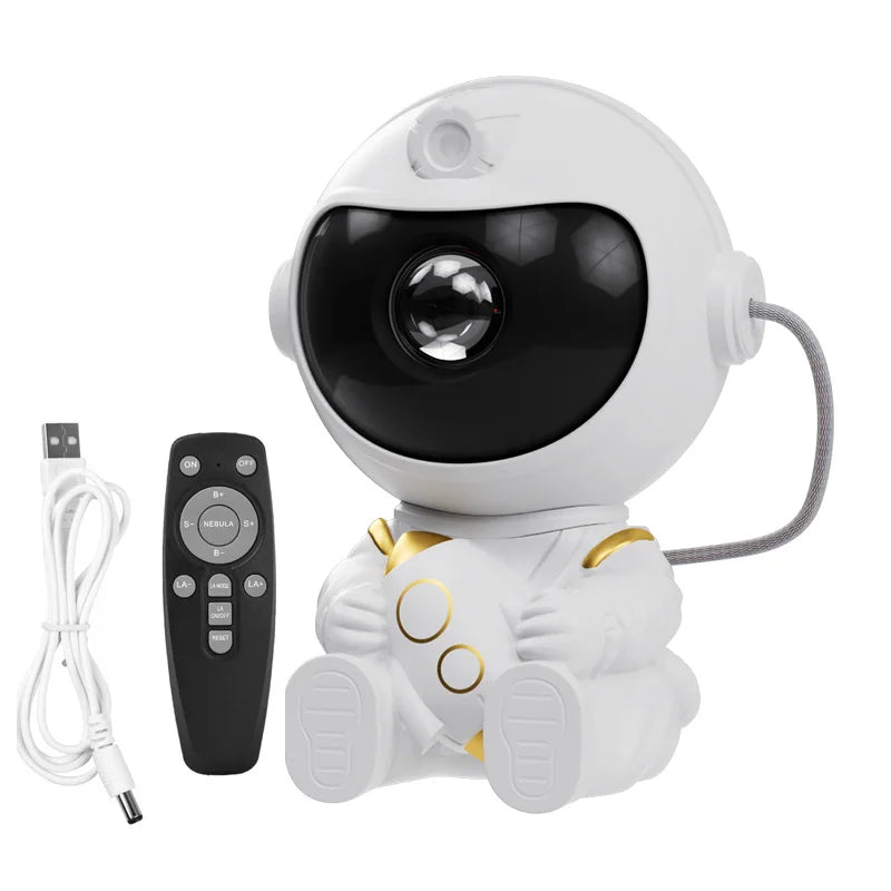 Astronaut Galaxy Projector Night Light with Bluetooth Speaker