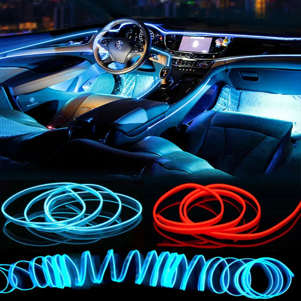 Car Interior LED Ambient Light Strips – Neon Dashboard Accent Lighting