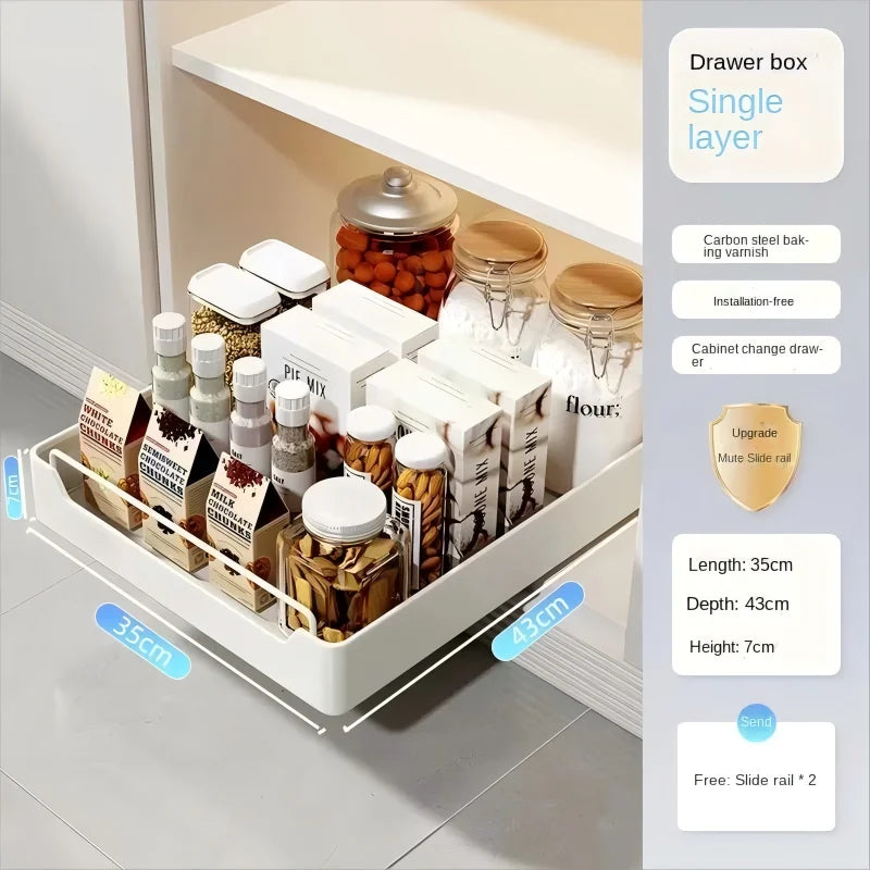 Slide-Out Kitchen Cabinet Organizer