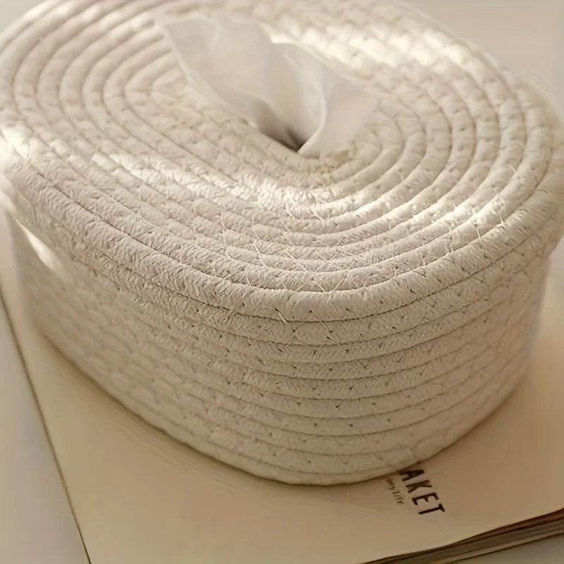 Handwoven Tissue Box Cover