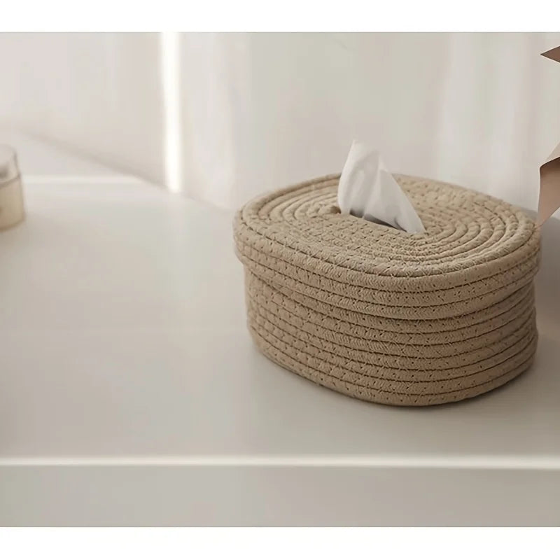 Handwoven Tissue Box Cover