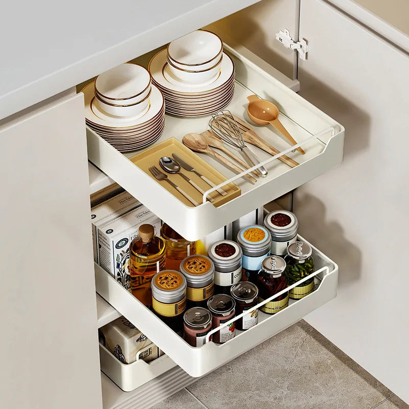 Slide-Out Kitchen Cabinet Organizer