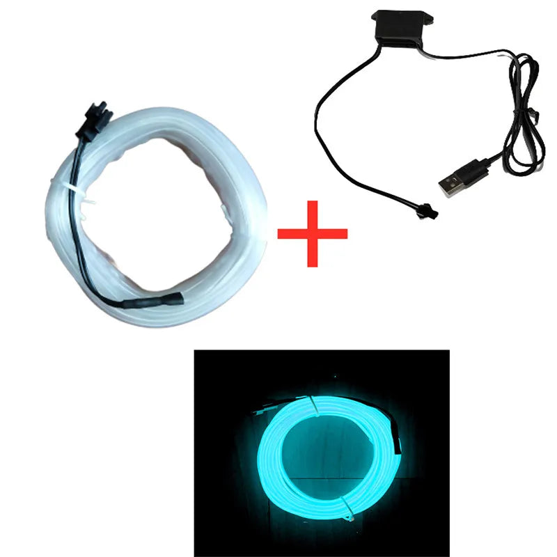 Car Interior LED Ambient Light Strips – Neon Dashboard Accent Lighting