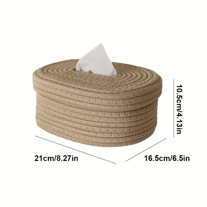 Handwoven Tissue Box Cover