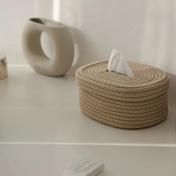 Handwoven Tissue Box Cover